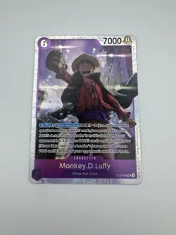 • Monkey.D.Luffy • ST26-005 SR Starter Deck Purple/Black Holo One Piece TCG NM - Image 1