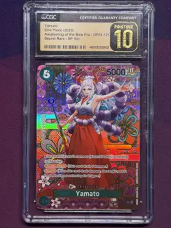 ONE PIECE Yamato SP OP01-121 AWAKENING OF THE NEW ERA ALT ART - CGC Pristine 10 - Image 1