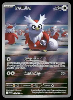 Pokemon Cards Delibird 152/132 Mega Evolution Illustration Rare NM *1 - Image 1