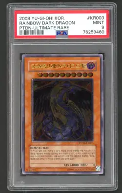 Yu-Gi-Oh! Cards - PSA 9 Rainbow Dark Dragon KR003 - Korean Ultimate Rare - MINT - Image 1