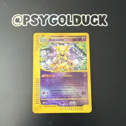 Alakazam 1/165 Expedition Base Set 2002 Pokemon TCG Reverse Holo Rare Card B16 - Image 1