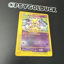 Alakazam 1/165 Expedition Base Set 2002 Pokemon TCG Reverse Holo Rare Card B16 - Image 2