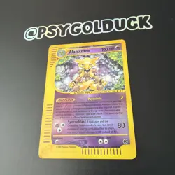 Alakazam 1/165 Expedition Base Set 2002 Pokemon TCG Reverse Holo Rare Card B16 - Image 3