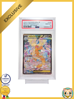 PSA 10 Mega Dragonite ex SAR 246/193 M2a MEGA Dream ex Pokemon Card Japonaise - Image 1