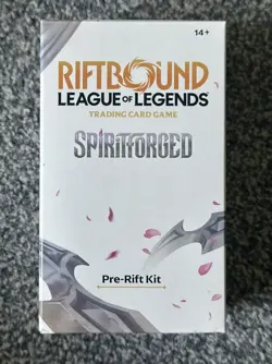 Riftbound Spiritforged Pre-Rift Kit (15 card deck, 5 Packs + Yone Promo) - Image 1