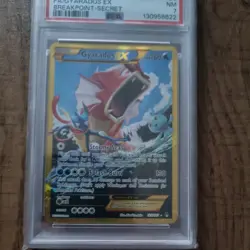 Pokemon Gyarados-EX Holo Card TCG Breakpoint 123/122 Secret PSA7 - Image 3