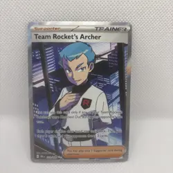 Pokemon TCG Team Rocket's Archer Destined Rivals Ultra Rare Card 223/182 NM - Image 1