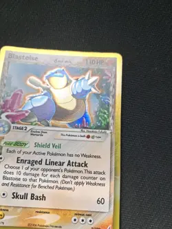 Pokemon TCG Blastoise Crystal Guardians 2/100 Holo Rare 110 DMG Card 2006 - Image 3
