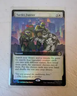 Magic the Gathering Teenage Mutant Ninja Turtles Extended Art RARE CARDS - Image 3