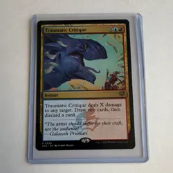 Wizards of the Coast Traumatic Critique Instant Rare SOS 0239 Blue Red English - Image 1