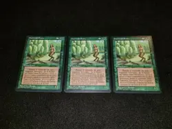 MTG 1x Legends green rare LP Italian FBB Willow Satyr - Reserved List - Image 1