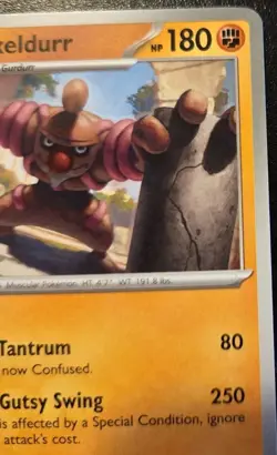 Conkeldurr 105/167 Uncommon Scarlet & Violet: Twilight Masquerade Pokemon TCG - Image 3