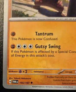 Conkeldurr 105/167 Uncommon Scarlet & Violet: Twilight Masquerade Pokemon TCG - Image 4