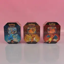 3X HIDDEN FATES TINS CHARIZARD GYARADOS RAICHU POKEMON 2019 ENGLISH OVP SEALED - Image 1