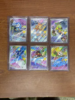 Pokemon First Partner Illustration 30th Collection Promo Set of 6 040-045 NM - Image 1