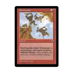 WOTC MtG Portal Earthquake (R) NM - Image 1