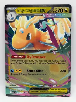 Mega Dragonite Ex 152/217 Ascended Heroes NM Double Rare Holo Pokemon TCG - Image 1