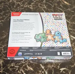 Pokemon Scarlet & Violet 151 Poster Collection Box Bulbasaur Charmander Squirtle - Image 4