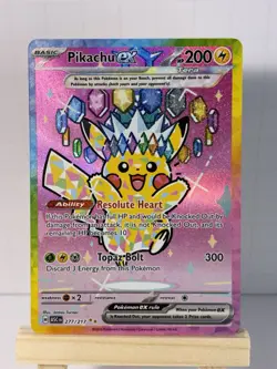 Pokemon TCG Pikachu ex 277/217 Ascended Heroes Special Illustration Rare NM SIR - Image 1