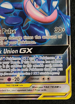 2019 Pokemon Unbroken Bonds Greninja & Zoroark GX #200/214 Full Art EX-NM - Image 4