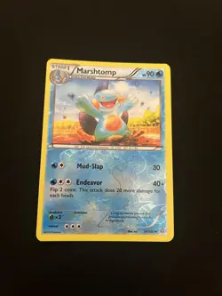 Marshtomp 34/160 EXC Pokemon Cards XY - Primal Clash Reverse Holo Rare - Image 1