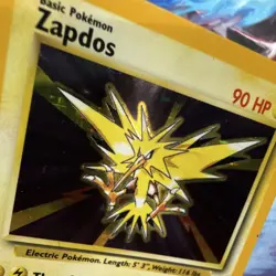 Pokemon Zapdos 016/102 Base Set Holo Rare Unlimited 90 HP Wizards 1999 - Image 2