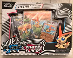 Pokemon TCG Black Bolt & White Flare Unova Victini Illustration Collection Box - Image 1
