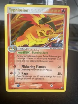 Typhlosion REVERSE HOLO Stamped 2005 Unseen Forces Pokemon TCG - Image 1