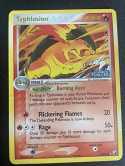Typhlosion REVERSE HOLO Stamped 2005 Unseen Forces Pokemon TCG - Image 3