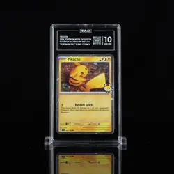 Pikachu 051/162 Pokemon Day 2026 Cosmos Holo Stamp TAG 10 Gem Mint - Image 1