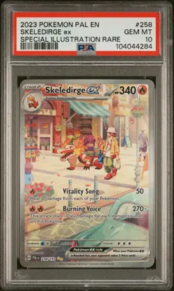Pokemon Skeledirge EX 258/193 Paldea Evolved Special Illustration Rare PSA 10 - Image 1