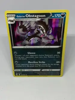 Galarian Obstagoon - Pokemon - Fusion Strike - 161/264 - Holo - Rare - 🔟 - Image 2