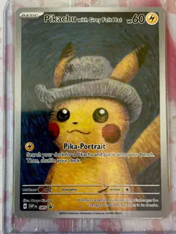 [SEALED] Van Gogh Pikachu with Grey Felt Hat SVP 085 Promo Pokemon Card 2023 - Image 1
