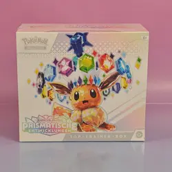 PRISMATISCHE ENTWICKLUNGEN TOP TRAINER BOX POKEMON 2025 GERMAN OVP SEALED - Image 1