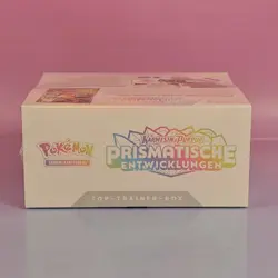 PRISMATISCHE ENTWICKLUNGEN TOP TRAINER BOX POKEMON 2025 GERMAN OVP SEALED - Image 5