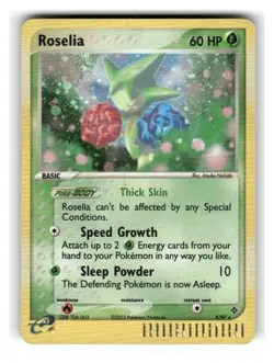 Roselia 9/97 Holo Rare Dragon Pokemon Holo Lightly Played - Image 1