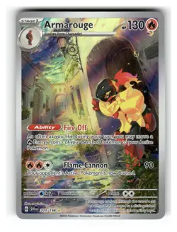 Armarouge 203/198 Illustration Rare Scarlet & Violet Pokemon Near Mint - Image 1