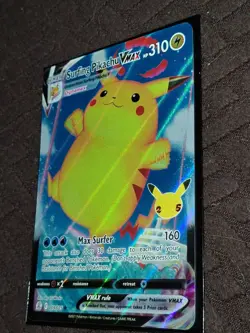 Pokemon Surfing Pikachu VMAX 009/025 Celebrations Holo NM - Image 2