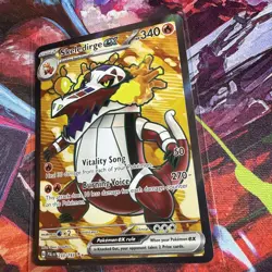 Skeledirge ex 233/193 Paldea Evolved Full Art Ultra Rare Holo Pokemon Card NM - Image 2