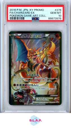 FULL ART CHARIZARD EX POKEMON 276 / XY-P 2016 POKEMON JAP PRM GEM MT JAP PSA 10 - Image 1