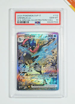 Pokemon PSA 10 Greninja Ex #132 SVP IT Special Illustration Coll 2024 Italiano - Image 1