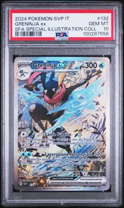 Pokemon PSA 10 Greninja Ex #132 SVP IT Special Illustration Coll 2024 Italiano - Image 2