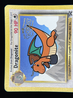 1999 TCG Pokemon #5 Dragonite First Movie Promo Gold Foil Stamp LP - Image 3