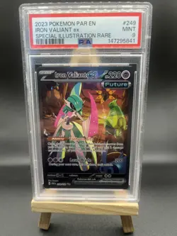 Iron Valiant EX 249/182 PSA 9 Paradox Rift Special Illustration Rare Pokemon - Image 1