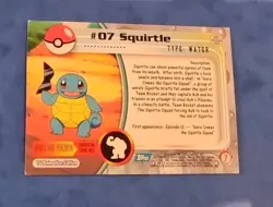 Topps Pokemon 07 Squirtle Blue Label - Image 2