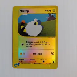Pokemon TCG Aquapolis Reverse Holo: Mareep 93/147 - Image 1