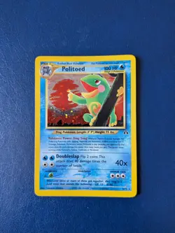 Pokemon TCG Politoed 8/75 Neo Discovery Holo Unlimited WOTC Card - Image 1