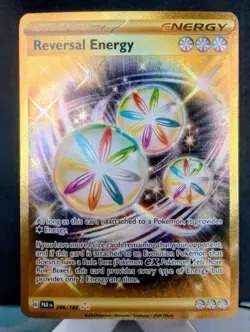 Pokemon TCG: Reversal Energy #266/182 SV Paradox Rift Hyper Rare Gold - Image 1