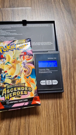 (VIDEO) VERY HEAVY 22.84G Pokemon Ascended Heroes Booster Packs NEW & SEALED - Image 2