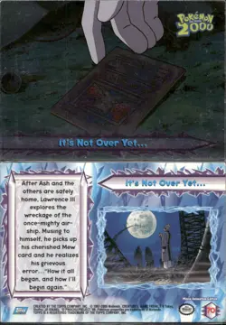 Pokemon Topps It's Not Over Yet... #70 Pokemon 2000 Silver Foil Blue Logo - Image 1